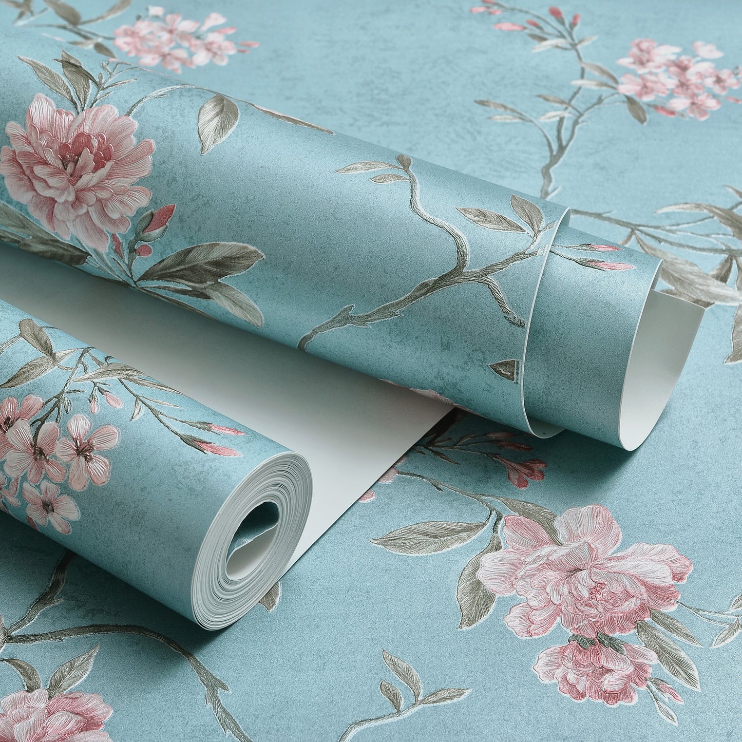 Decopine Floating Garden Vliestapete - Blau