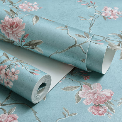 Decopine Floating Garden Vliestapete - Blau