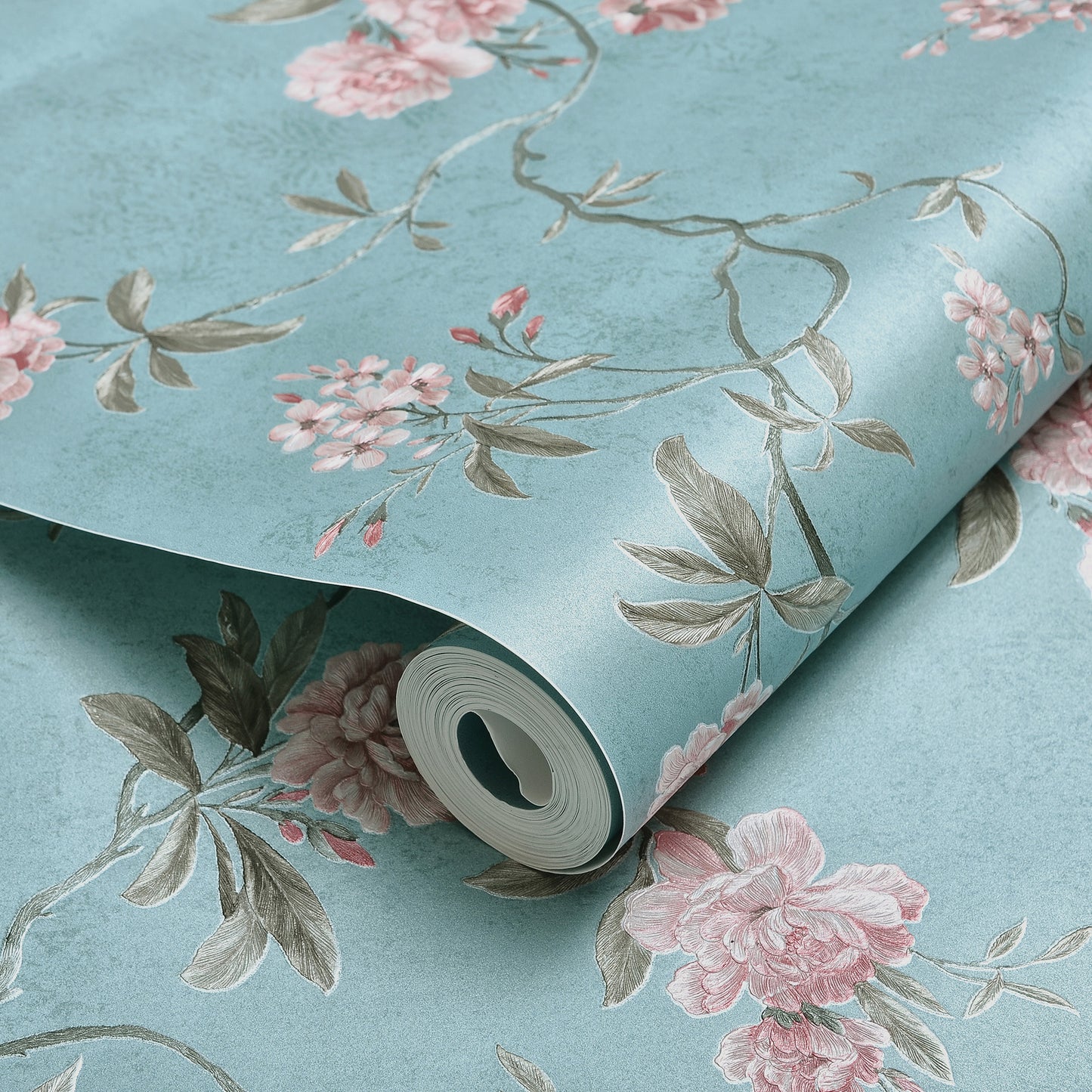 Decopine Floating Garden Vliestapete - Blau