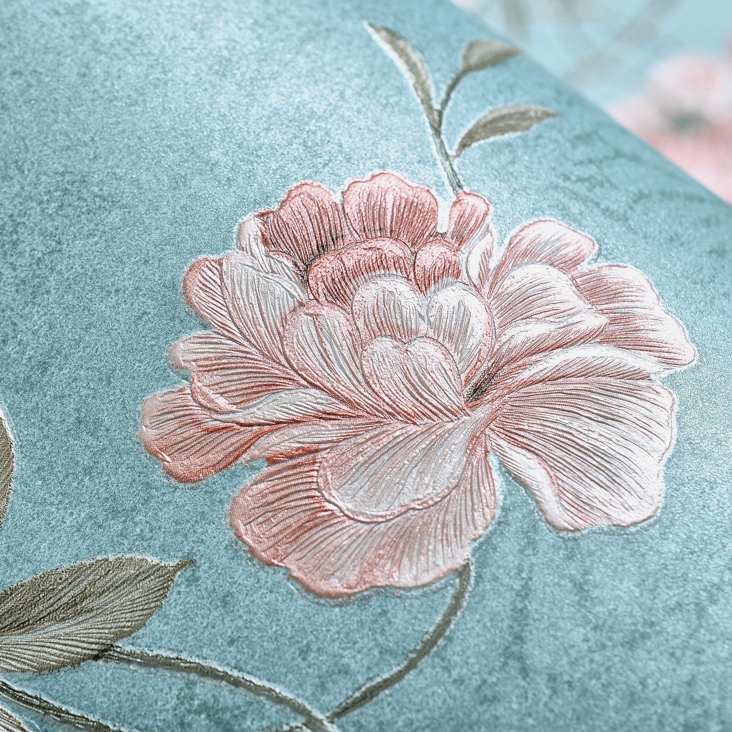 Decopine Floating Garden Vliestapete - Blau