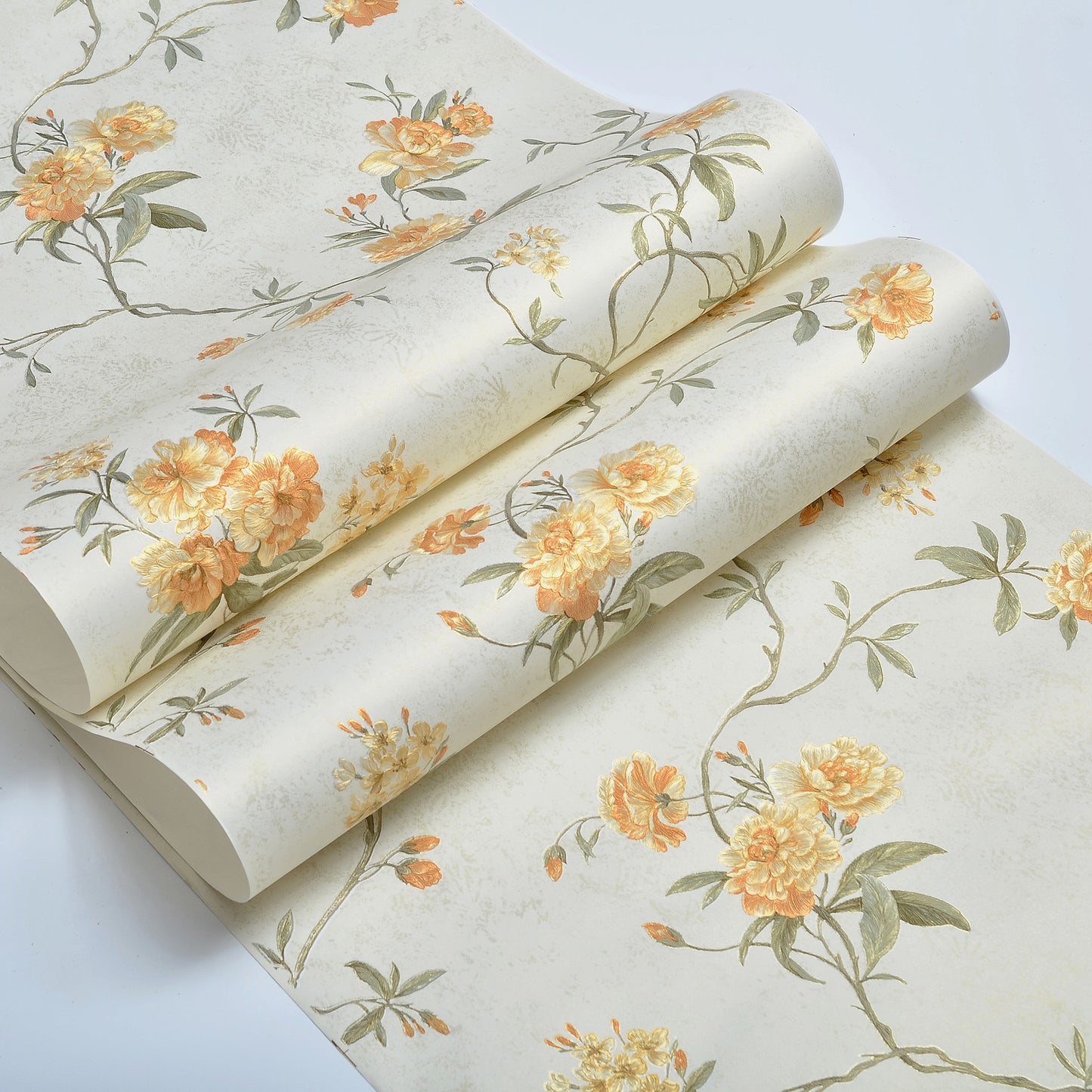 Decopine Floating Garden Non-Woven Wallpaper - Light Beige