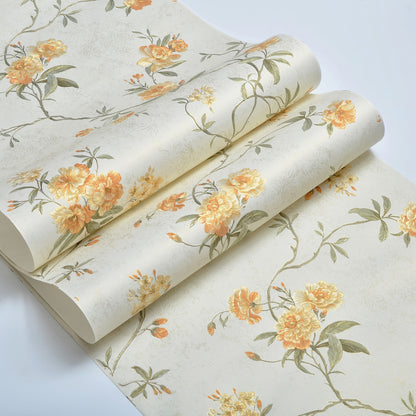 Decopine Floating Garden Non-Woven Wallpaper - Light Beige