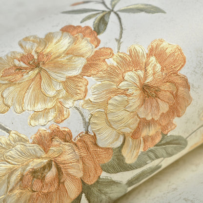 Decopine Floating Garden Non-Woven Wallpaper - Light Beige