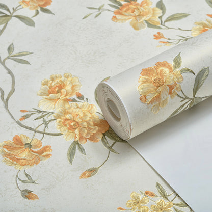 Decopine Floating Garden Non-Woven Wallpaper - Light Beige