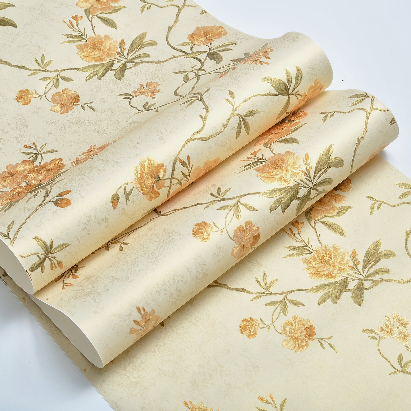 Decopine Floating Garden Non-Woven Wallpaper - Yellow