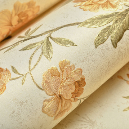 Decopine Floating Garden Non-Woven Wallpaper - Yellow