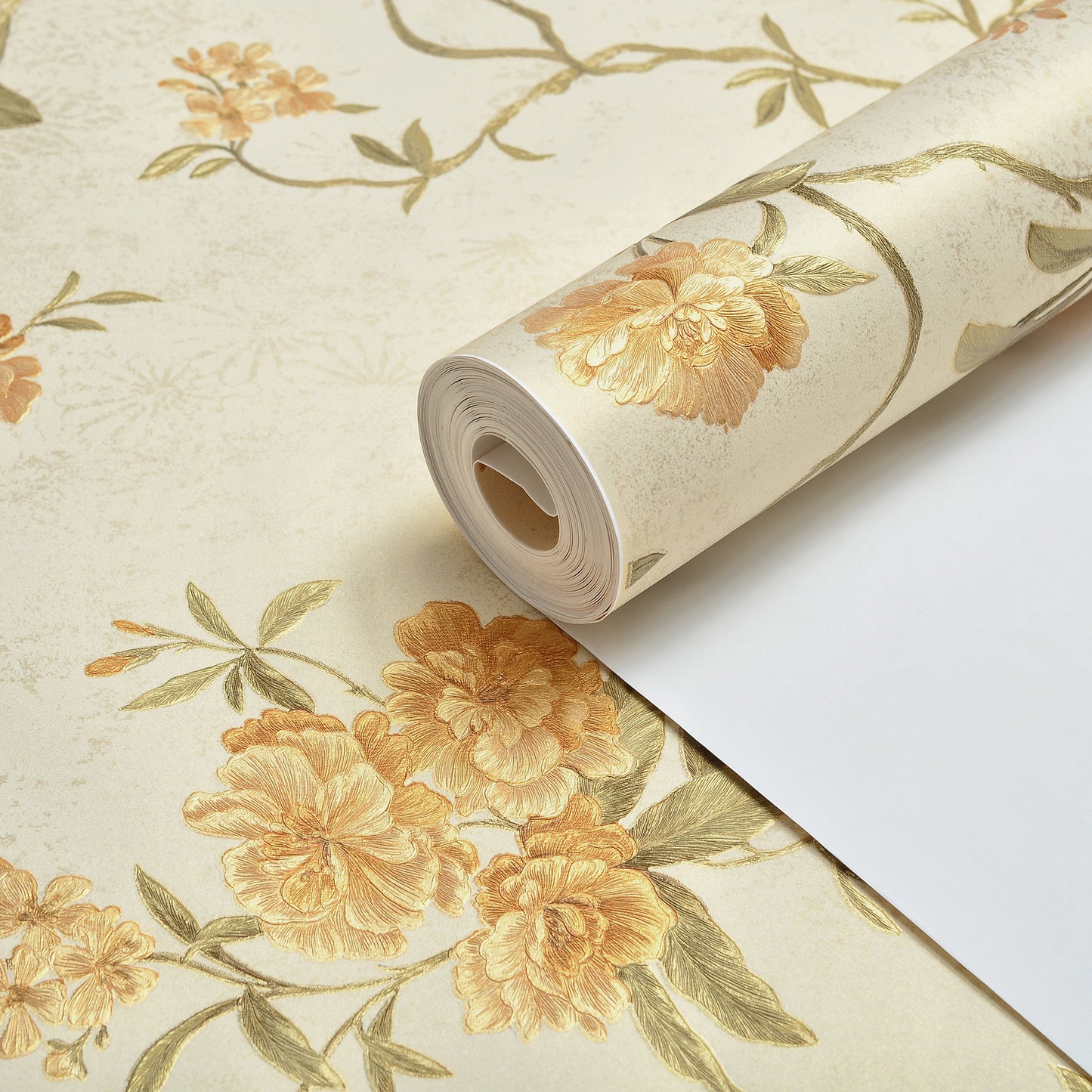 Decopine Floating Garden Non-Woven Wallpaper - Yellow