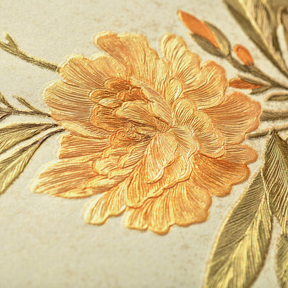 Decopine Floating Garden Non-Woven Wallpaper - Yellow