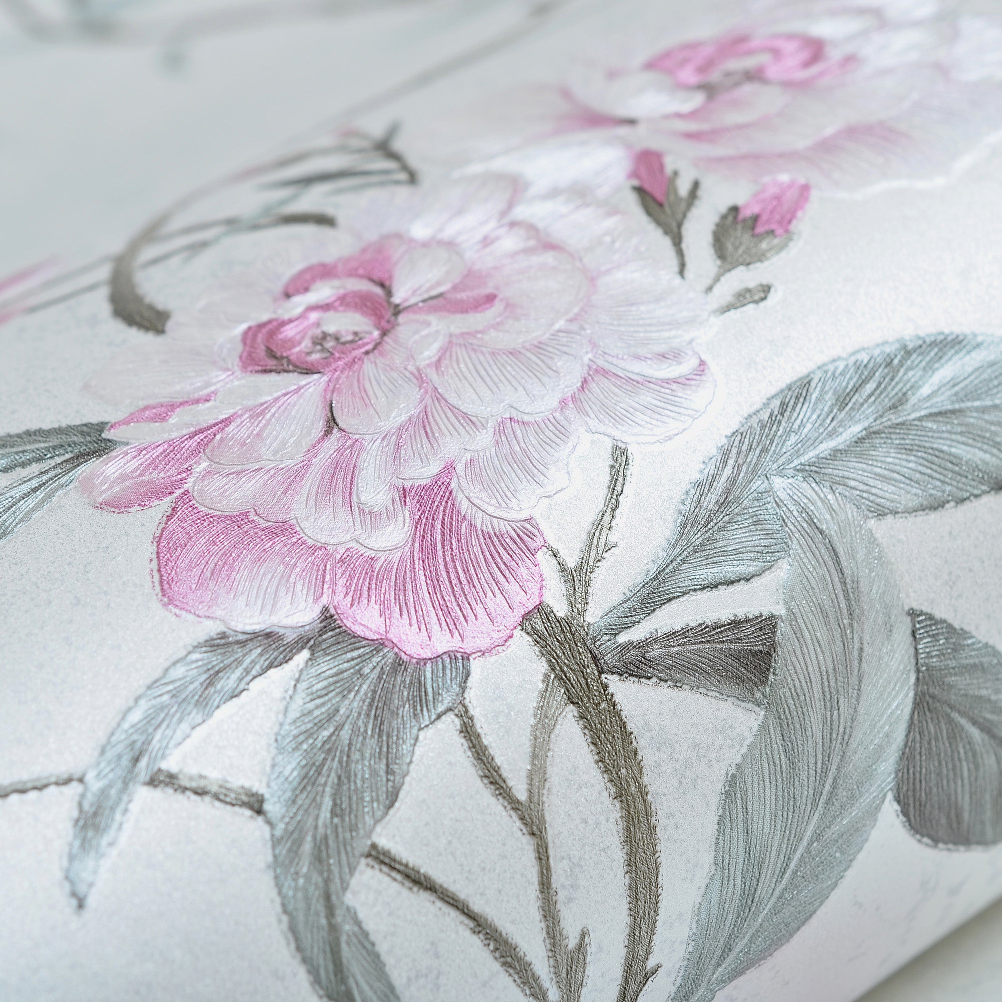 Non-Woven Wallpaper Floating Garden - White - 0.53 x 10m