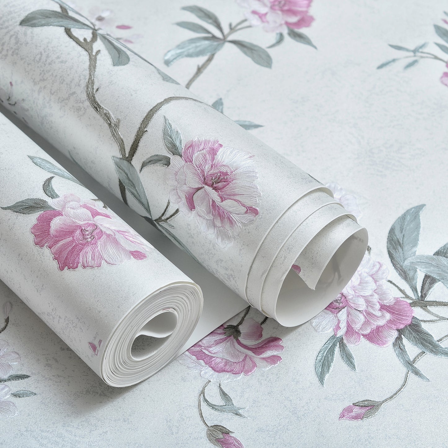 Decopine Floating Garden Vliestapete - Weiß