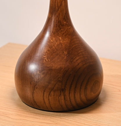 Lampe de Table en Frêne & Verre Fumé Gris – ÉLOISE01 – Decopine