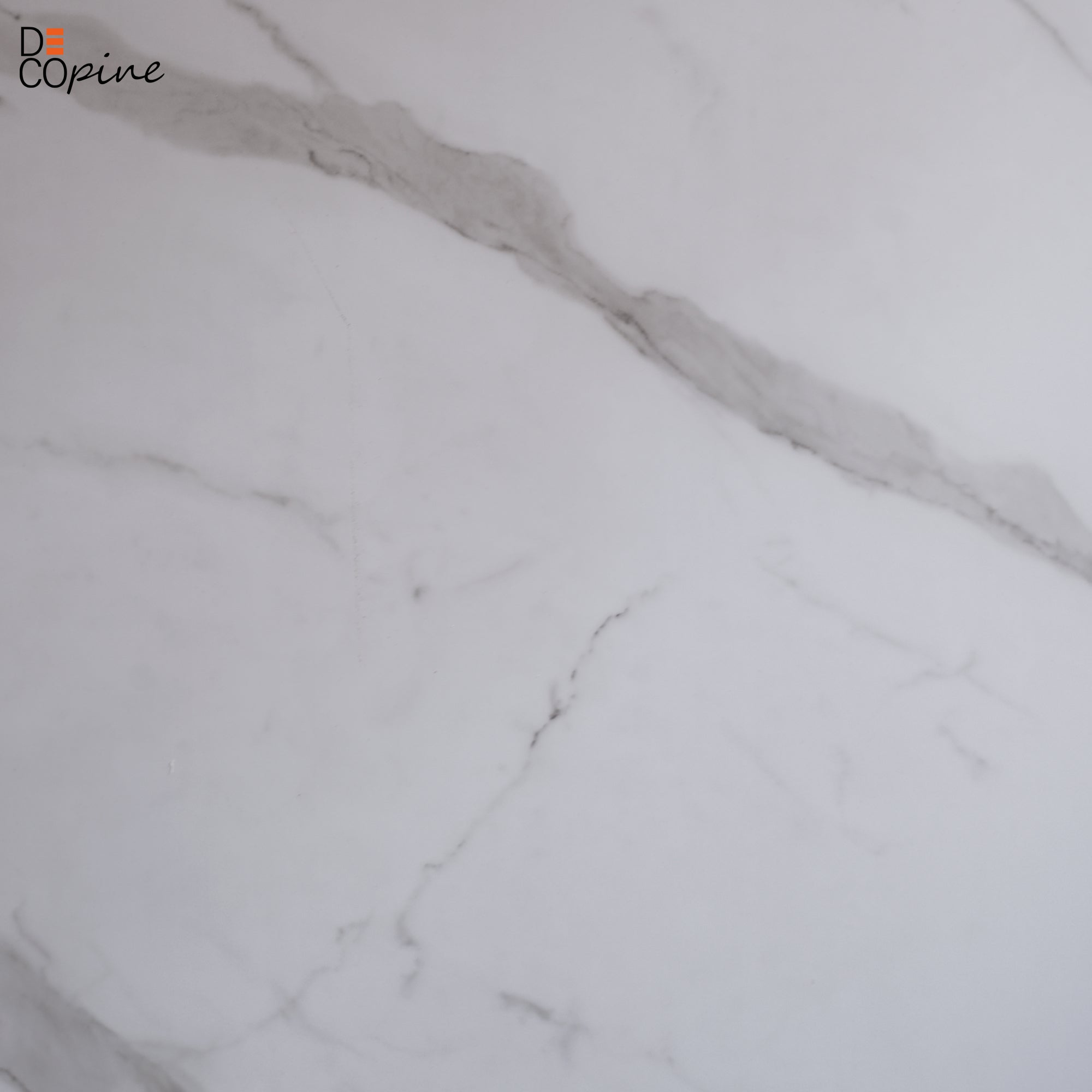 Decorative white matt marble effect wall panel – 65×120 cm (Pack of 4, 3.12 m²) - REF: A03MW03