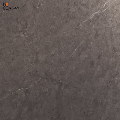 Panneau mural décoratif en PVC Decopine – Finition mate effet pierre grise – 65×120 cm (Lot de 4, 3,12 m²)