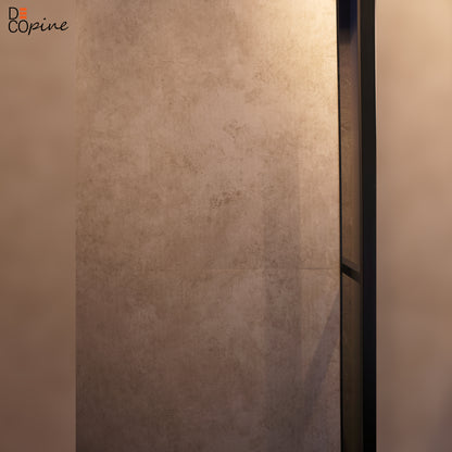 Panneau mural décoratif effet pierre grise mate – 65×120 cm (Lot de 4, 3,12 m²)