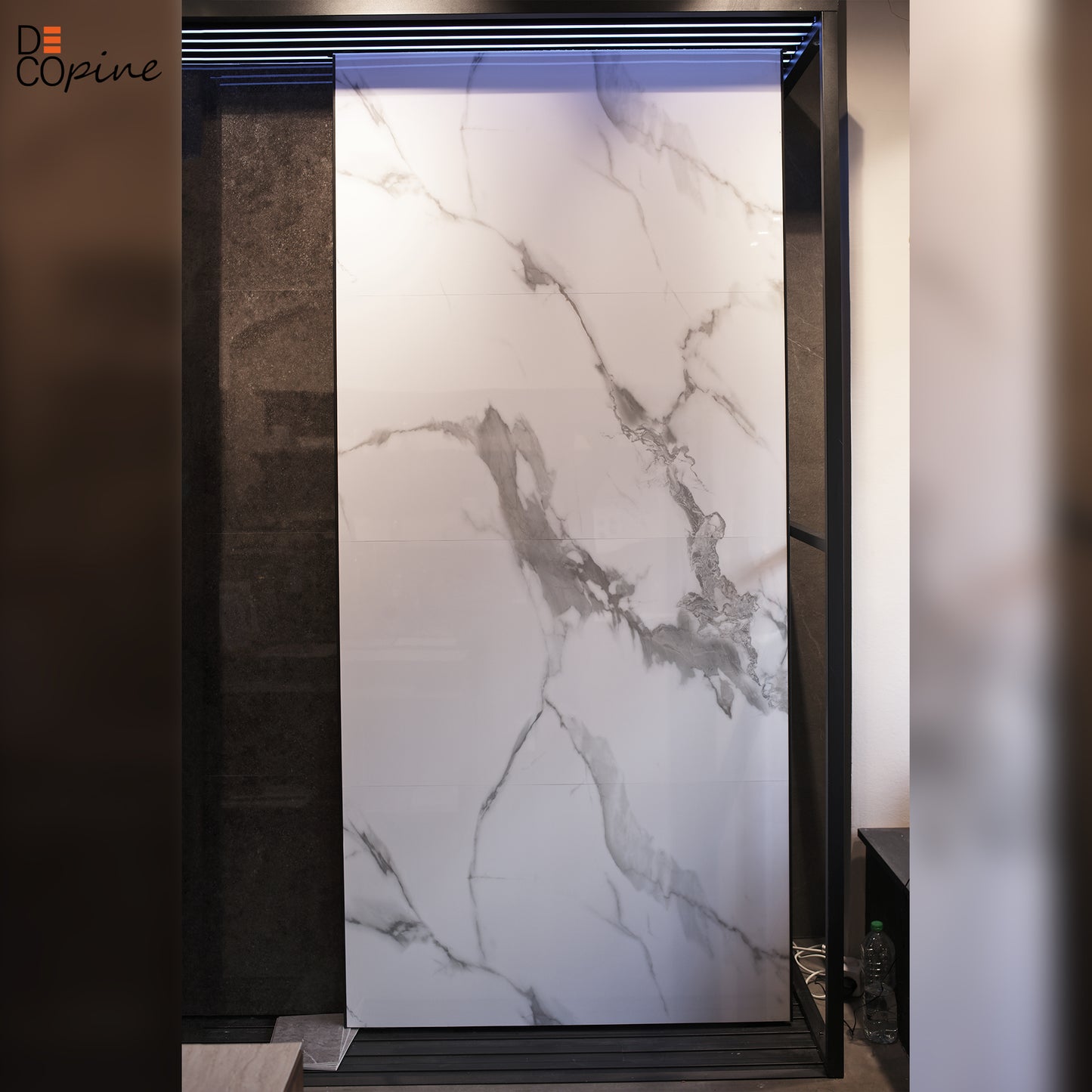 Panneau mural décoratif effet marbre brillant – 65×120 cm (Lot de 4, 3,12 m²)