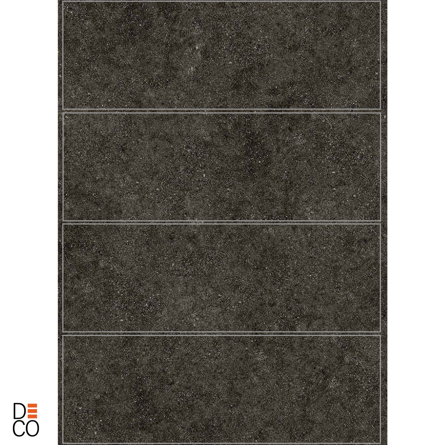 Panneau mural décoratif en PVC Decopine – Finition brillante noire – 65×120 cm (Lot de 4, 3,12 m²)
