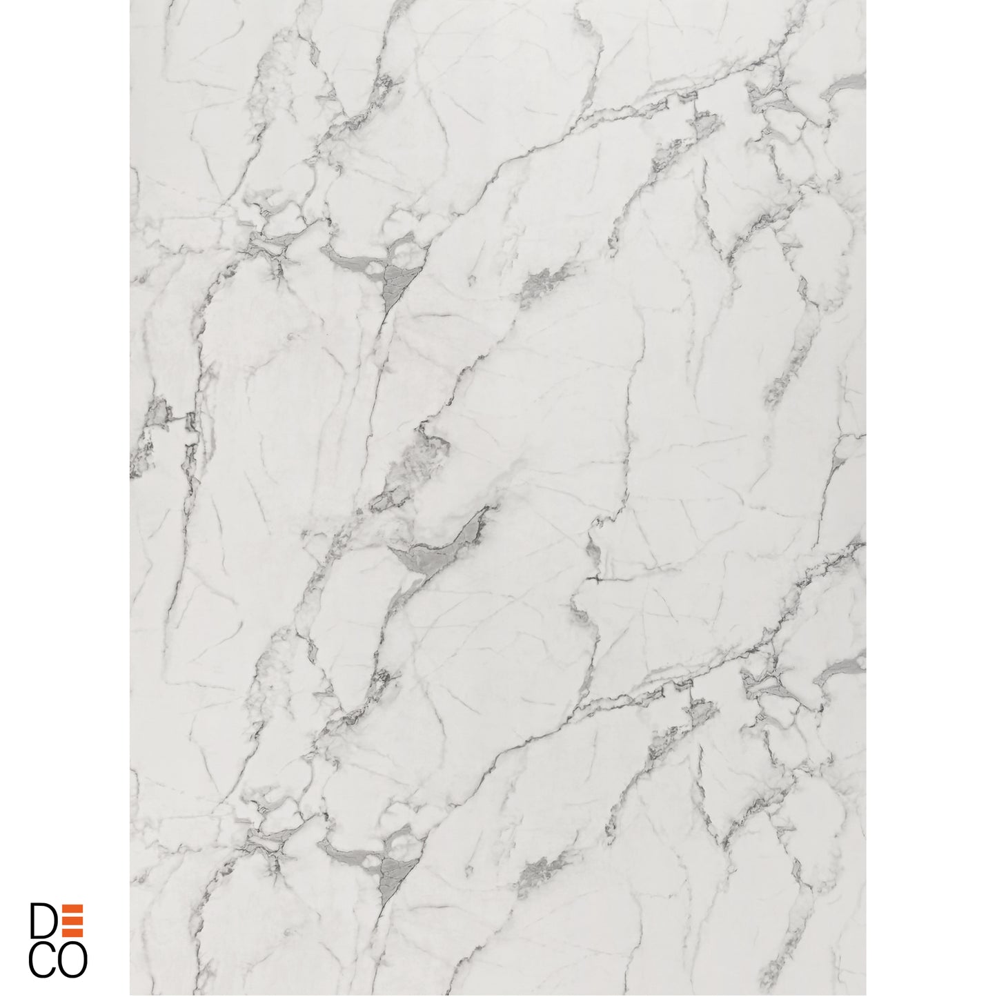 Panneau mural décoratif effet marbre blanc brillant – 65×120 cm (Lot de 4, 3,12 m²)