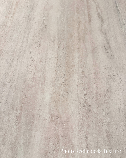 Panneau Mural Souple en Pierre Naturelle – Effet Travertin Gris Beige – 60×120 cm – Lot de 4 – Decopine - B01TB02