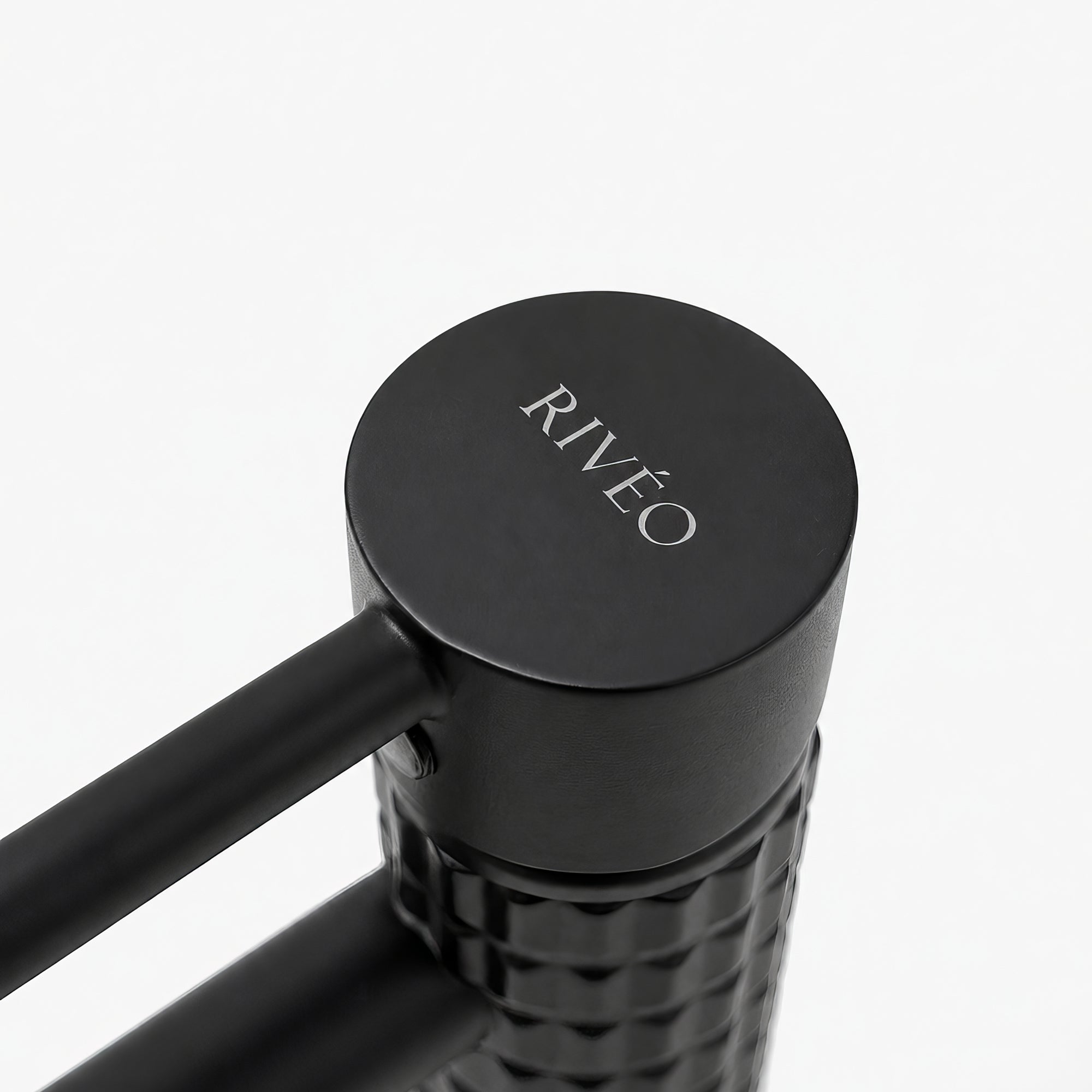 RIVÉO Matte Black Textured Basin Mixer Tap