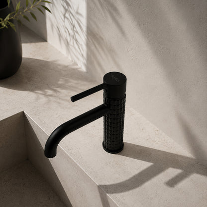 Mitigeur Vasque Texturé Noir Mat RIVÉO