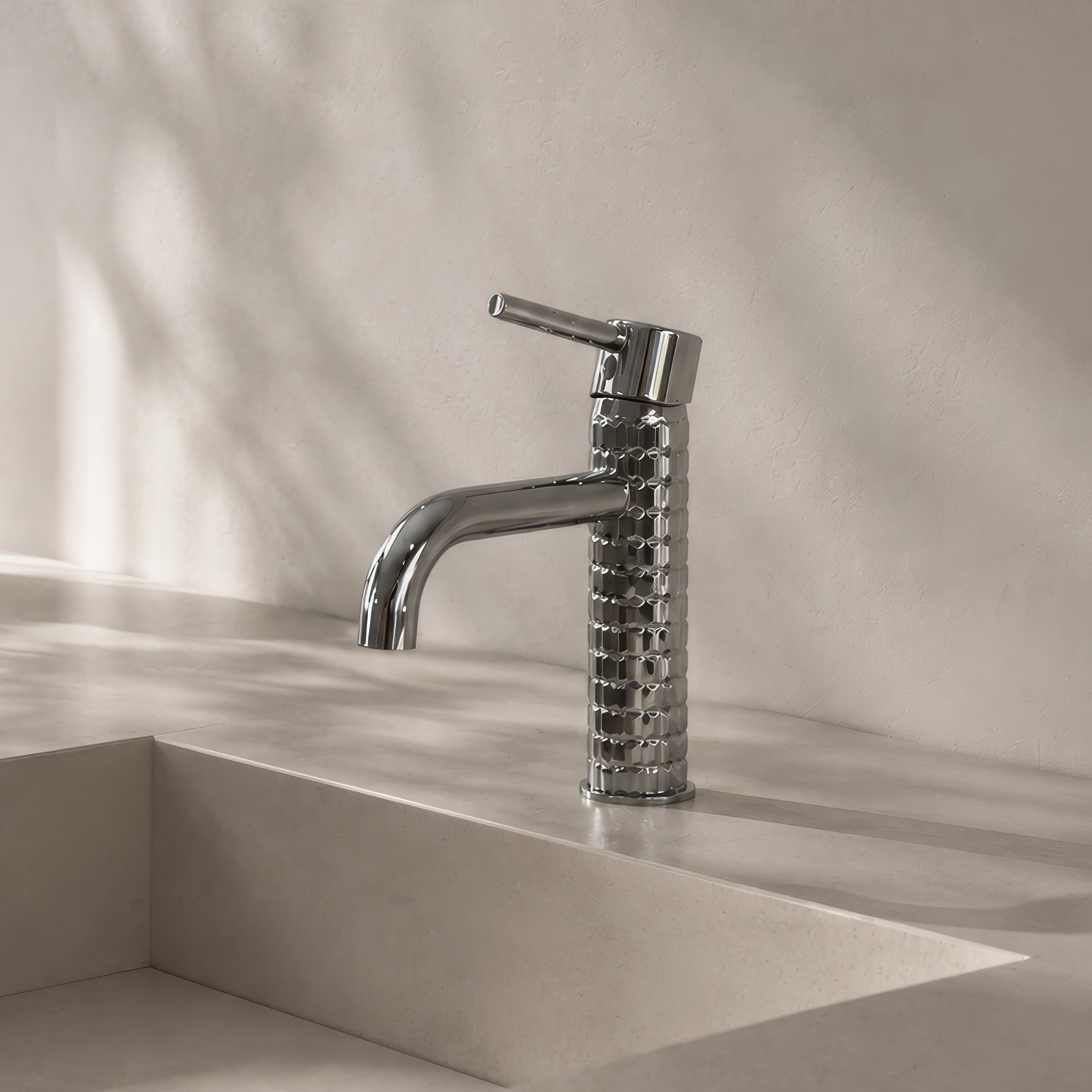 Polished Chrome Basin Mixer RIVÉO
