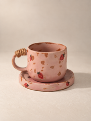 Ceramic Coffee Mug – Gradient White – Handmade – 300 ml