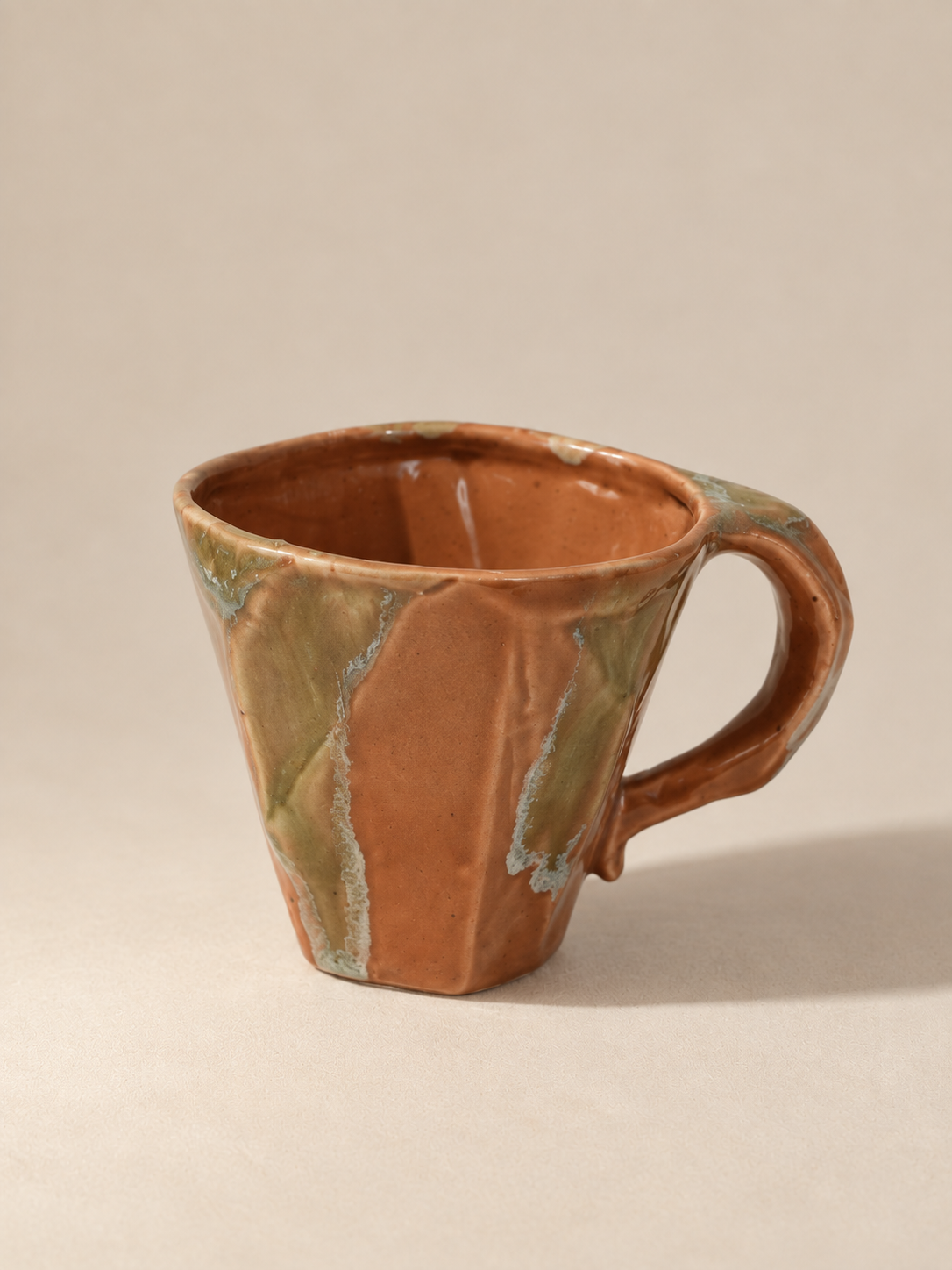 Ceramic Coffee Mug – Gradient White – Handmade – 300 ml