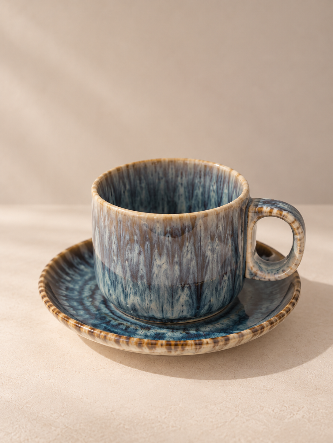 Ceramic Coffee Mug – Gradient White – Handmade – 300 ml