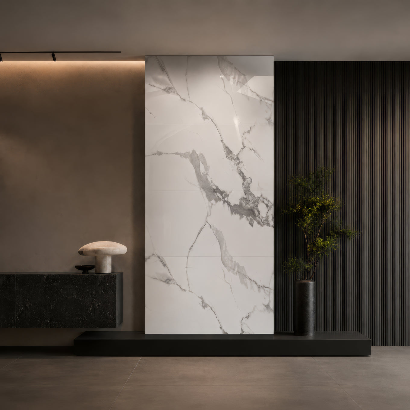 Glossy Marble Effect Decorative Wall Panel – 65×120 cm (Pack of 4, 3.12 m²) - REF: A01MW03
