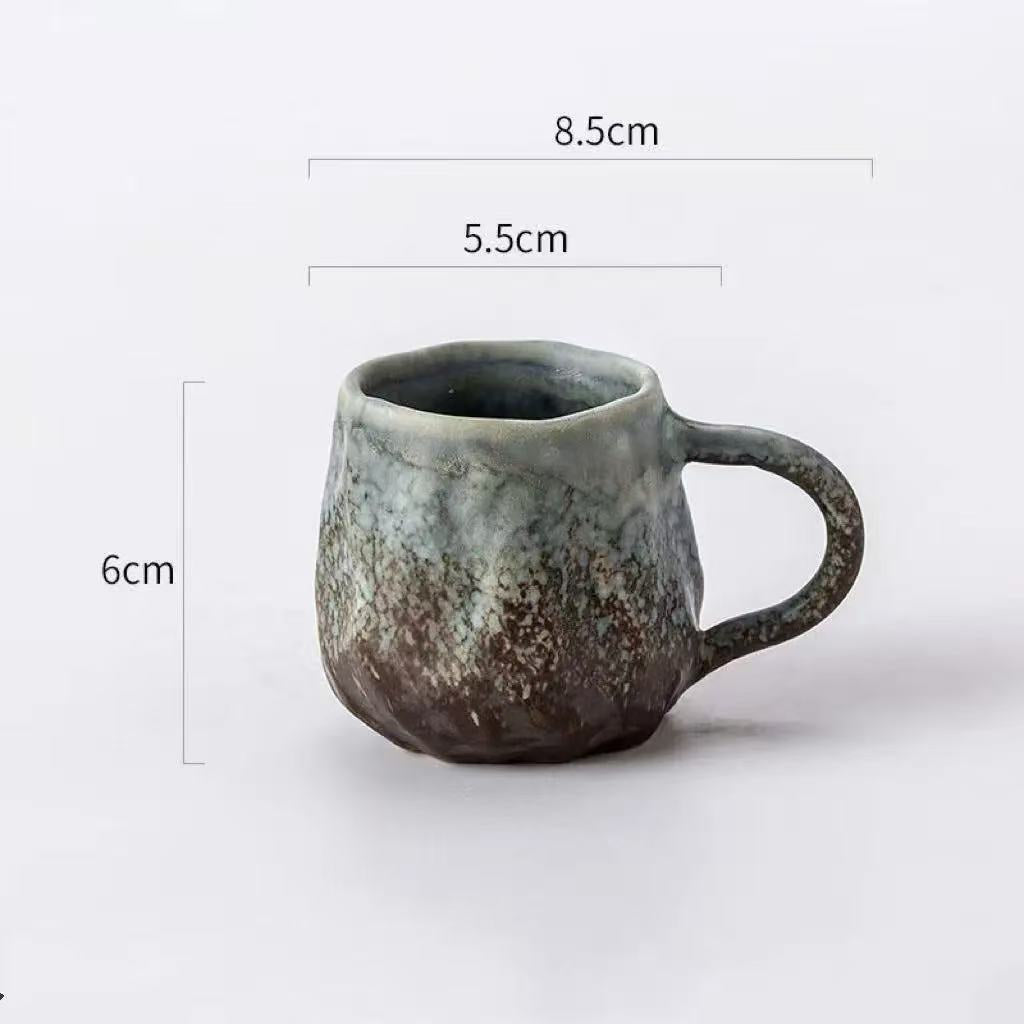 Blue ceramic espresso cup – Handmade – 3 fl oz