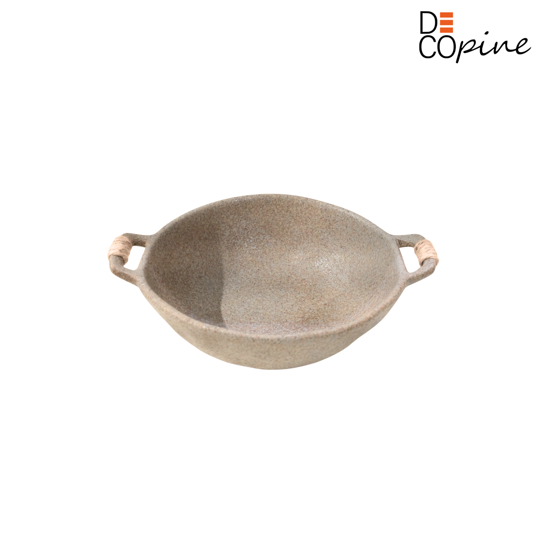 Grey ceramic bowl – Handmade – 19.5 × 15.5 cm