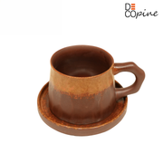 Brown Ceramic Coffee Mug - Handmade - 300 ml