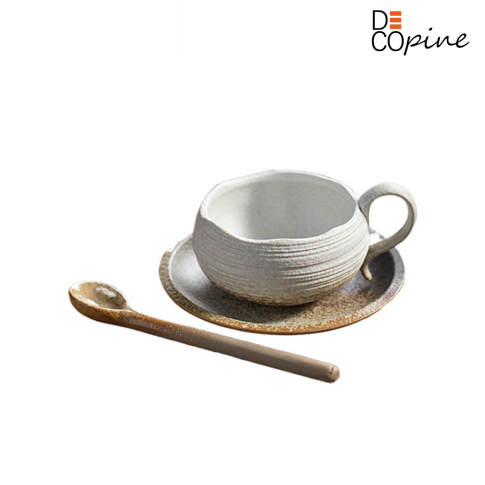 White Ceramic Coffee Mug – Handmade – 145 ml