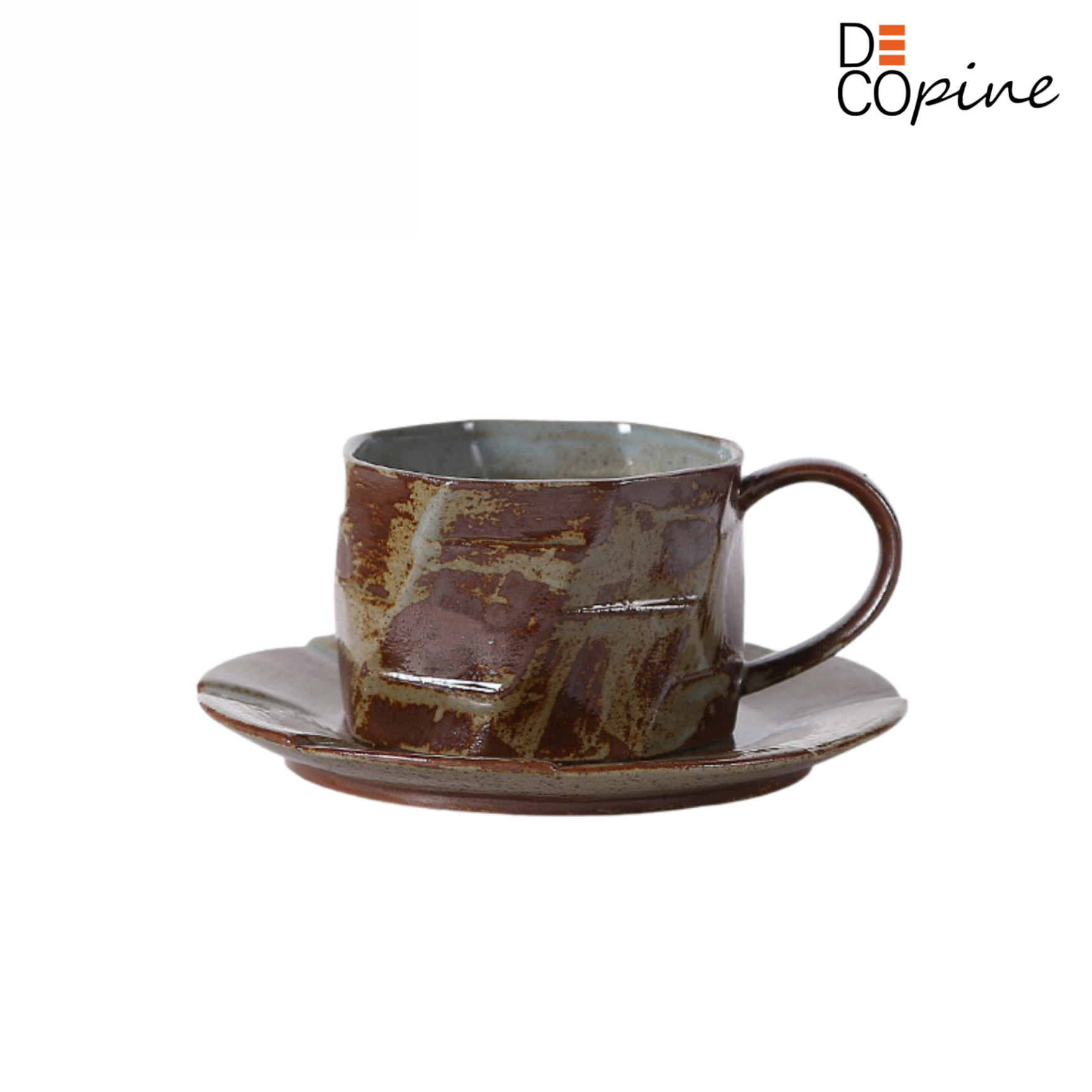 Brown Ceramic Coffee Mug – Handmade – 7.2 fl oz
