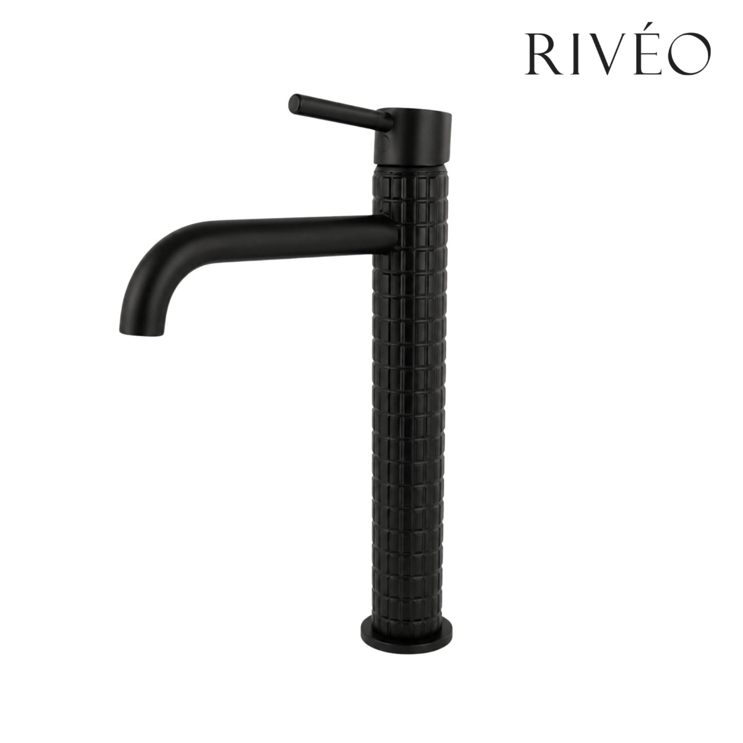 Mitigeur Vasque Haut Texturé Noir Mat RIVÉO