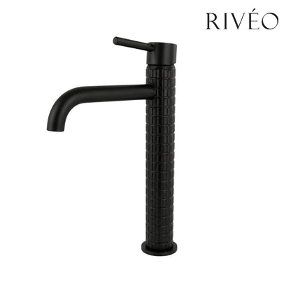 Mitigeur Vasque Haut Texturé Noir Mat RIVÉO