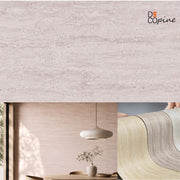 Flexible Natural Stone Wall Panel – Greyish Beige Travertine Effect – 60×120 cm – Lot of 4 – B01TB04
