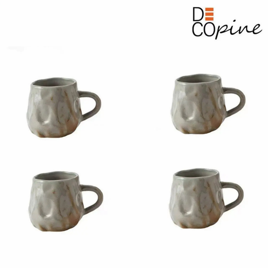 Tasse en céramique artisanale – Lot de 4