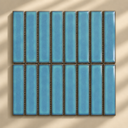 Mosaïque en Céramique Émaillée – Bleu Turquoise – 28,4 × 29,6 cm