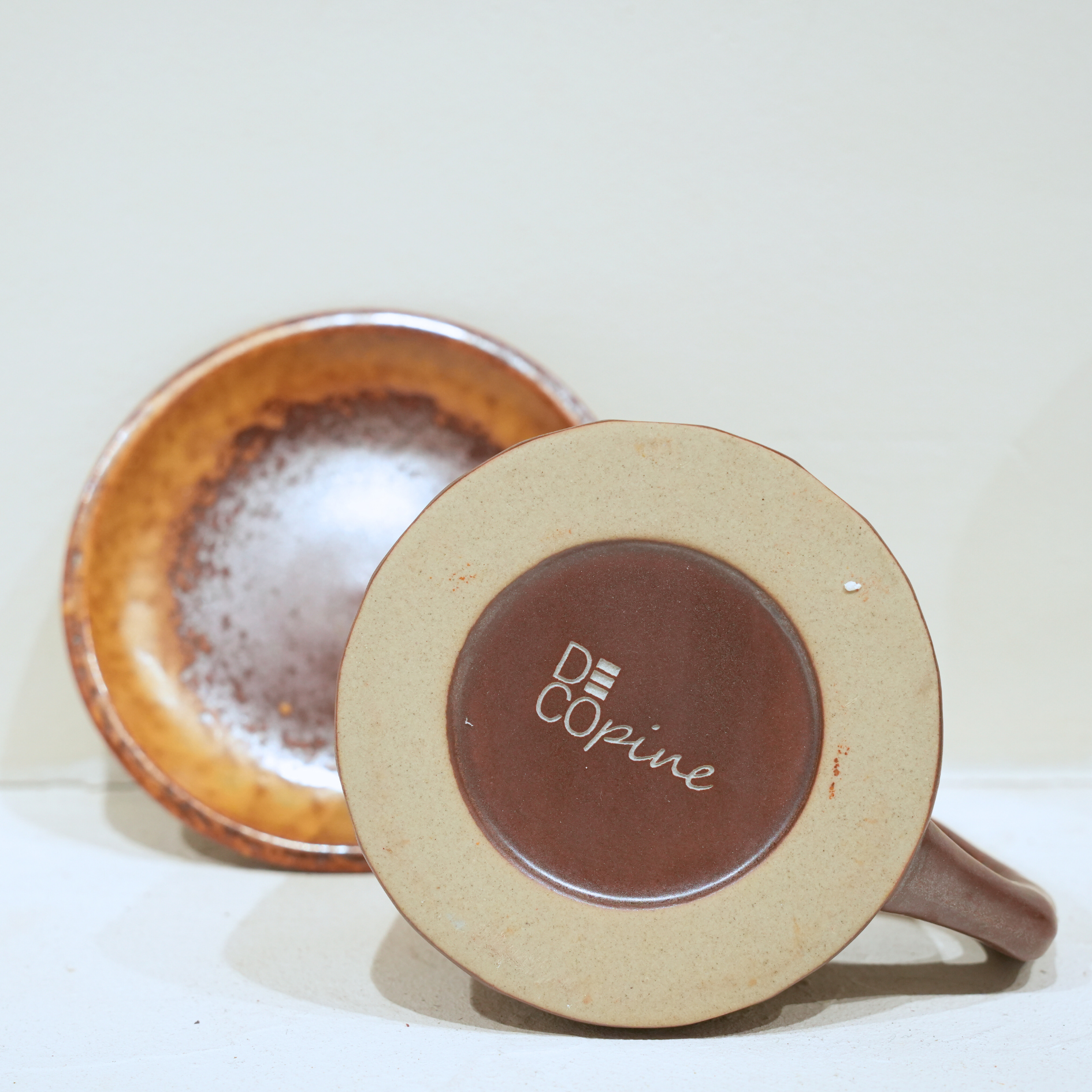 Honey Ceramic Coffee Mug – Handmade – 300 ml