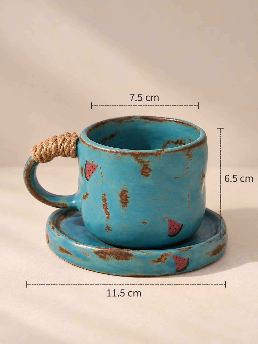 Ceramic Coffee Mug – Gradient White – Handmade – 300 ml