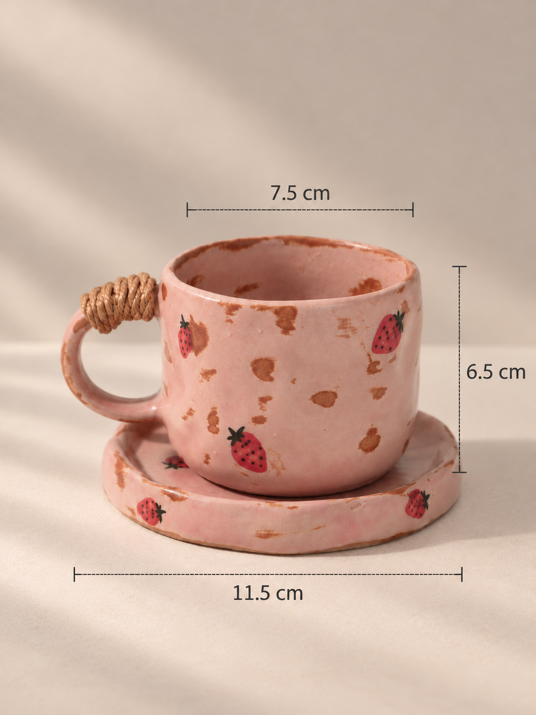 Ceramic Coffee Mug – Gradient White – Handmade – 300 ml