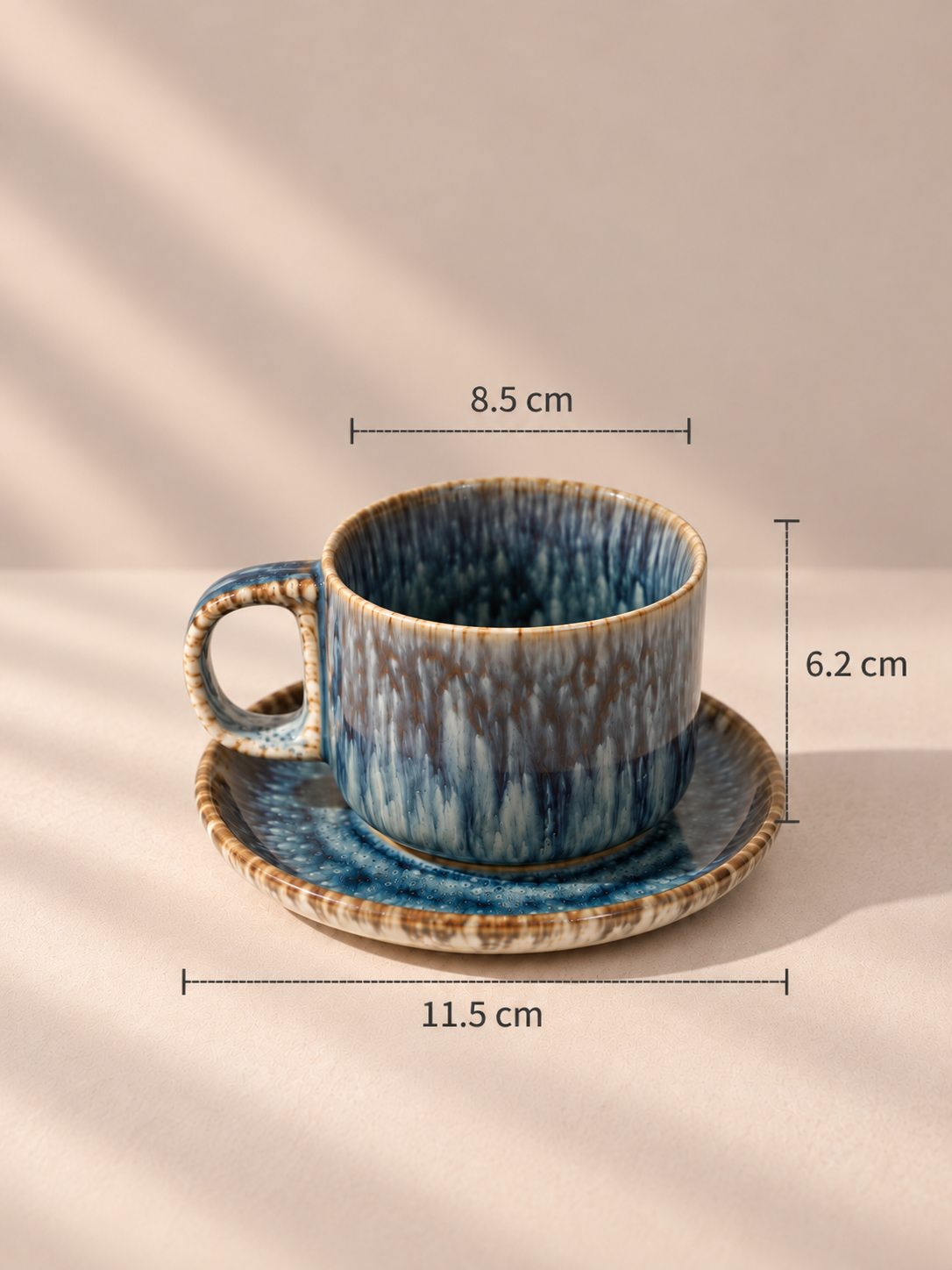 Ceramic Coffee Mug – Gradient White – Handmade – 300 ml