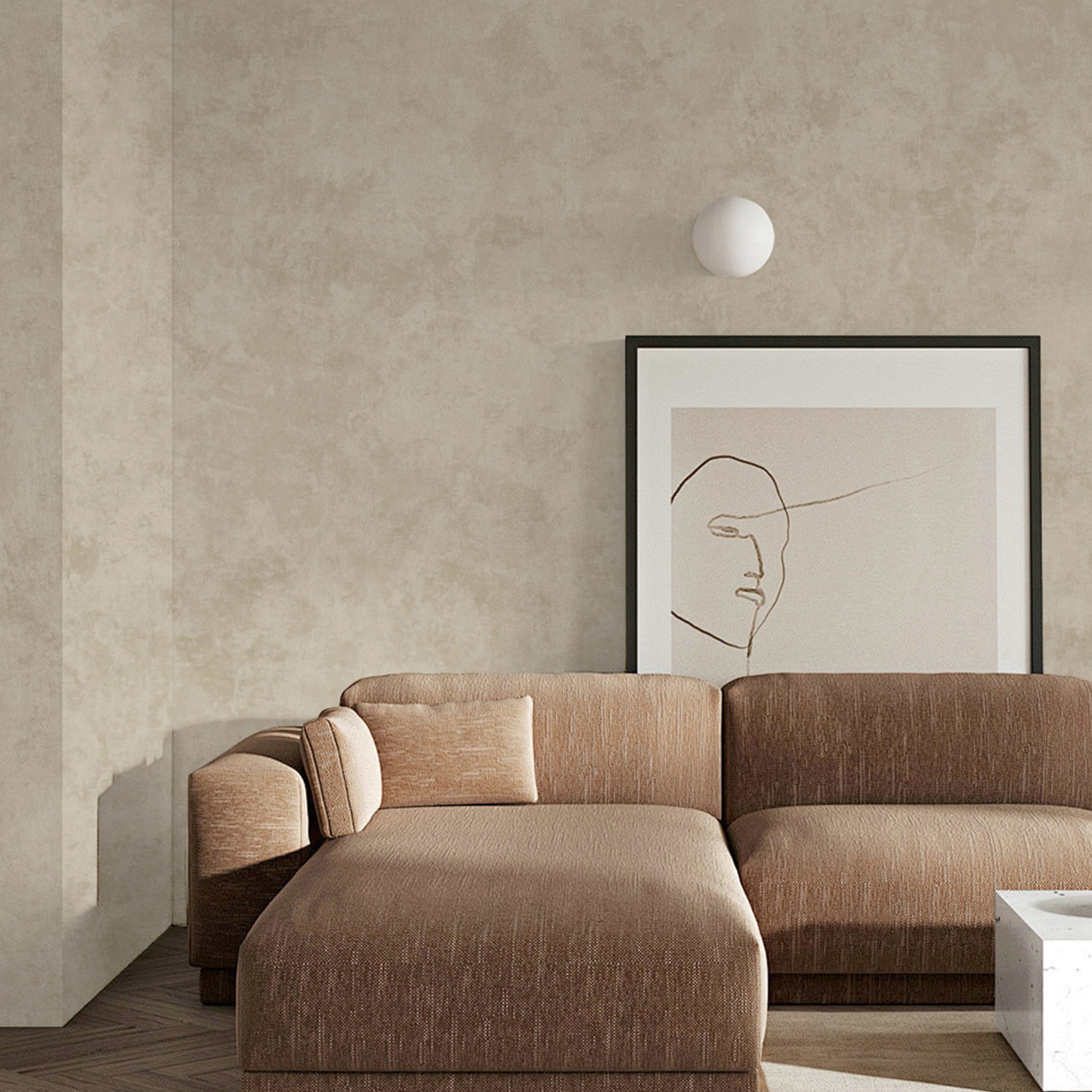 Non-Woven Wallpaper Gentle Voice – Nuanced White – 0.53 x 10m